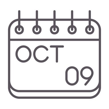 Takvim simgesi, vektör illüstrasyon tasarımı