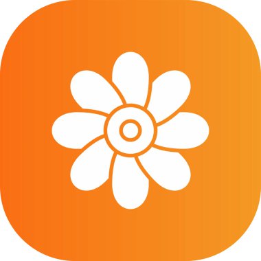 güzel çiçek açan bahar kabartma vektör simgesi