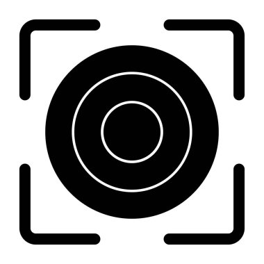 Kamera. Web simgesi basit illüstrasyon