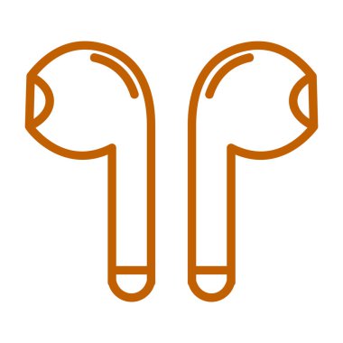 Kulaklık simge vektör çizim