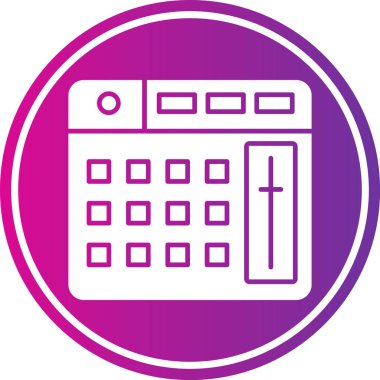 hesap makinesi simgesi vektör illüstrasyonu