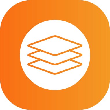 Bir dairenin tek bir simgesinin vektör çizimi