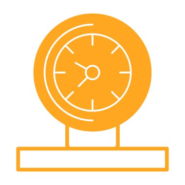 Saat simgesi vektör illüstrasyonu