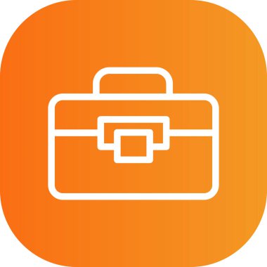 vektör evrak çantası simgesi illüstrasyonu