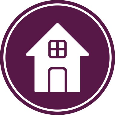 ev düz renk vektörü simgesi