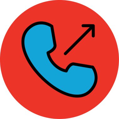 Çağrı. Web simgesi basit illüstrasyon