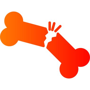 insan eli ve kemiğinin düz vektör simgesi tasarımı