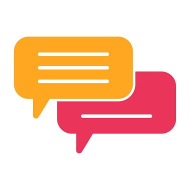 konuşma kabarcığı iletisi izole edilmiş simge tasarımı