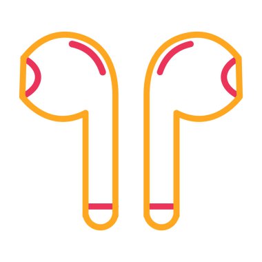 Kulaklık. Web simgesi basit illüstrasyon