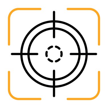 hedef simge vektör illüstrasyonu