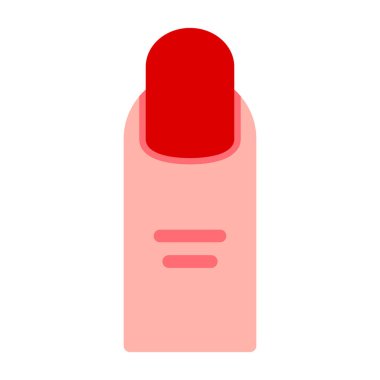 Tırnak cilası. Web simgesi basit illüstrasyon