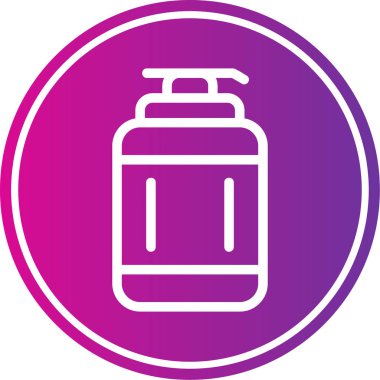 Modern su şişesi ikonunun vektör çizimi