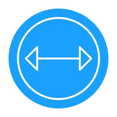 Sağ yuvarlak ok simgesi. Basit vektör illüstrasyonu