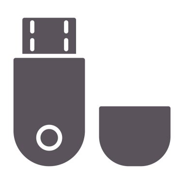 usb simge vektör illüstrasyonu