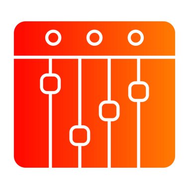 düz dizayn olarak abaküs simgesi