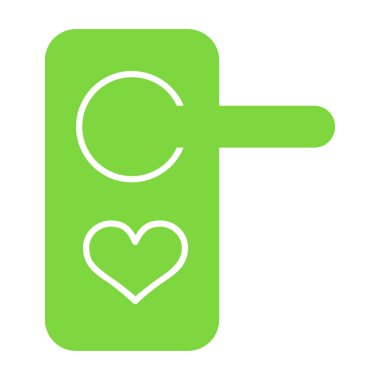 sevgi vektörü ince çizgi simgesi