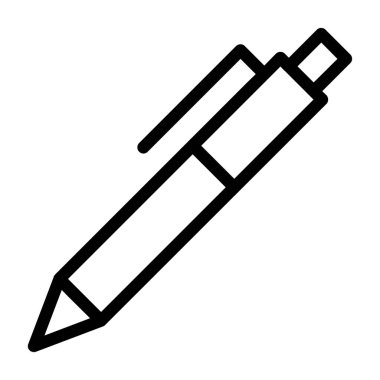 Kalem simgesi, vektör illüstrasyonu