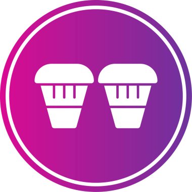 Tek bir simgenin vektör illüstrasyonu