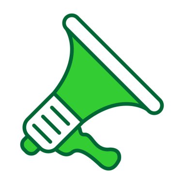 megafon hoparlörü vektörü izole grafik sembolü