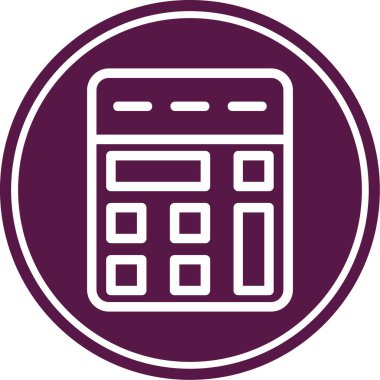 hesap makinesi simgesi vektör illüstrasyonu