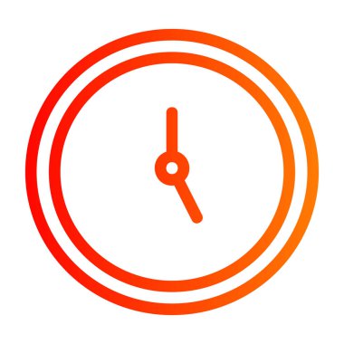 Saat simgesi, vektör illüstrasyonu