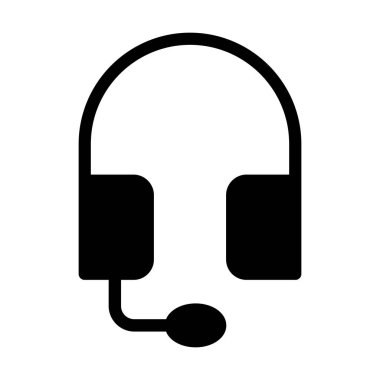 kulaklık simgesi, vektör illüstrasyonu