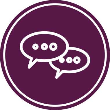 konuşma kabarcığı vektör çizimi