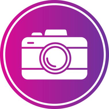 fotoğraf makinesi simgesi, vektör illüstrasyonu