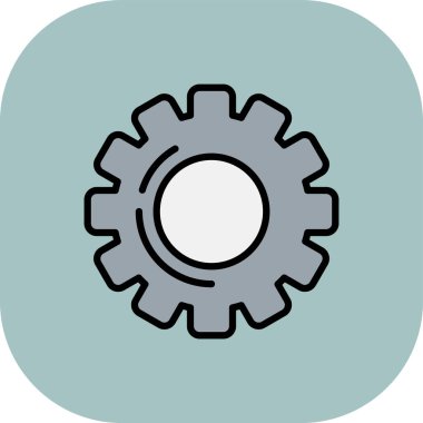 dişli simgesi vektör illüstrasyonu