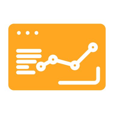 istatistik simgesi olan vektör çizelgesi