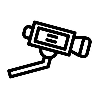 CCTV kamera simgesi, anahat stili