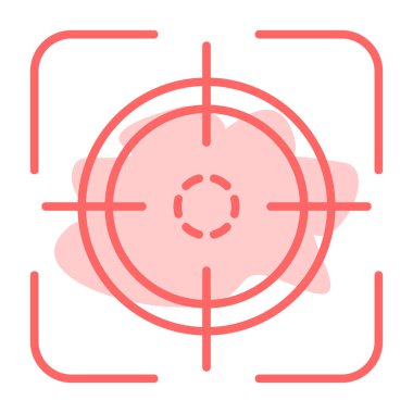 Hedef simgenin vektör illüstrasyonu