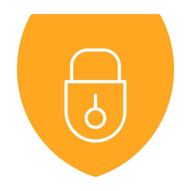 güvenlik vektörü renk çizgisi simgesi