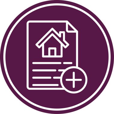 Ev. Web simgesi basit illüstrasyon