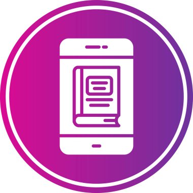 Cep telefonu simgesinin vektör illüstrasyonu