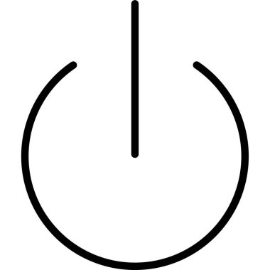 güç simgesi vektör illüstrasyonu