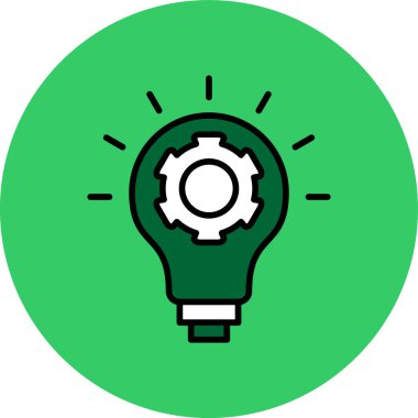 ampul simgesi vektör illüstrasyonu