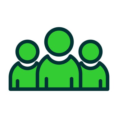 insanlar grup simgesi. vektör çizim