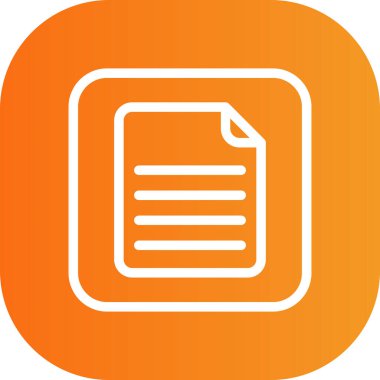 belge simgesi vektör illüstrasyonu