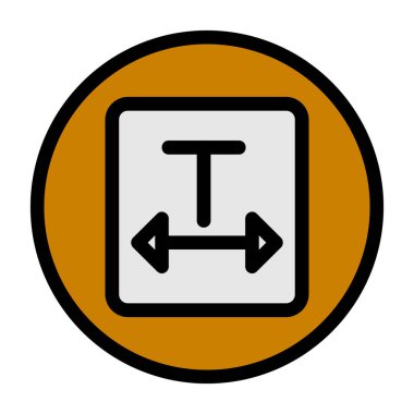 Yol simgesi, vektör illüstrasyonu