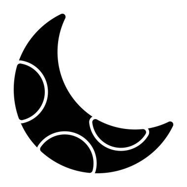 Ay. Web simgesi basit illüstrasyon