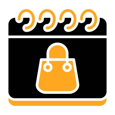 çanta alışveriş simgesi vektör illüstrasyonu