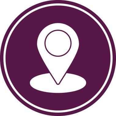 konum simgesi vektör illüstrasyonu
