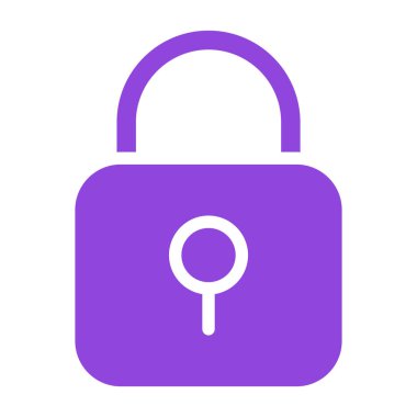 Kilit simgesi. vektör illüstrasyonu