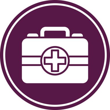 tıbbi çanta vektör illüstrasyonu