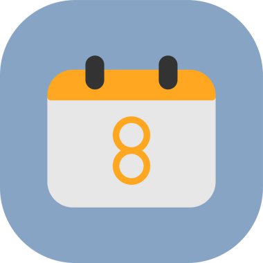 Takvim simgesi vektör illüstrasyonu