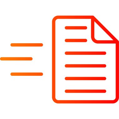 Belge. Web simgesi vektör illüstrasyonu