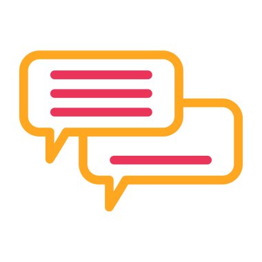 Sohbet mesajı vektör illüstrasyonu