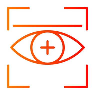 vizyon ikonu vektör illüstrasyonu