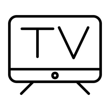 televizyon simgesi, vektör illüstrasyon tasarımı